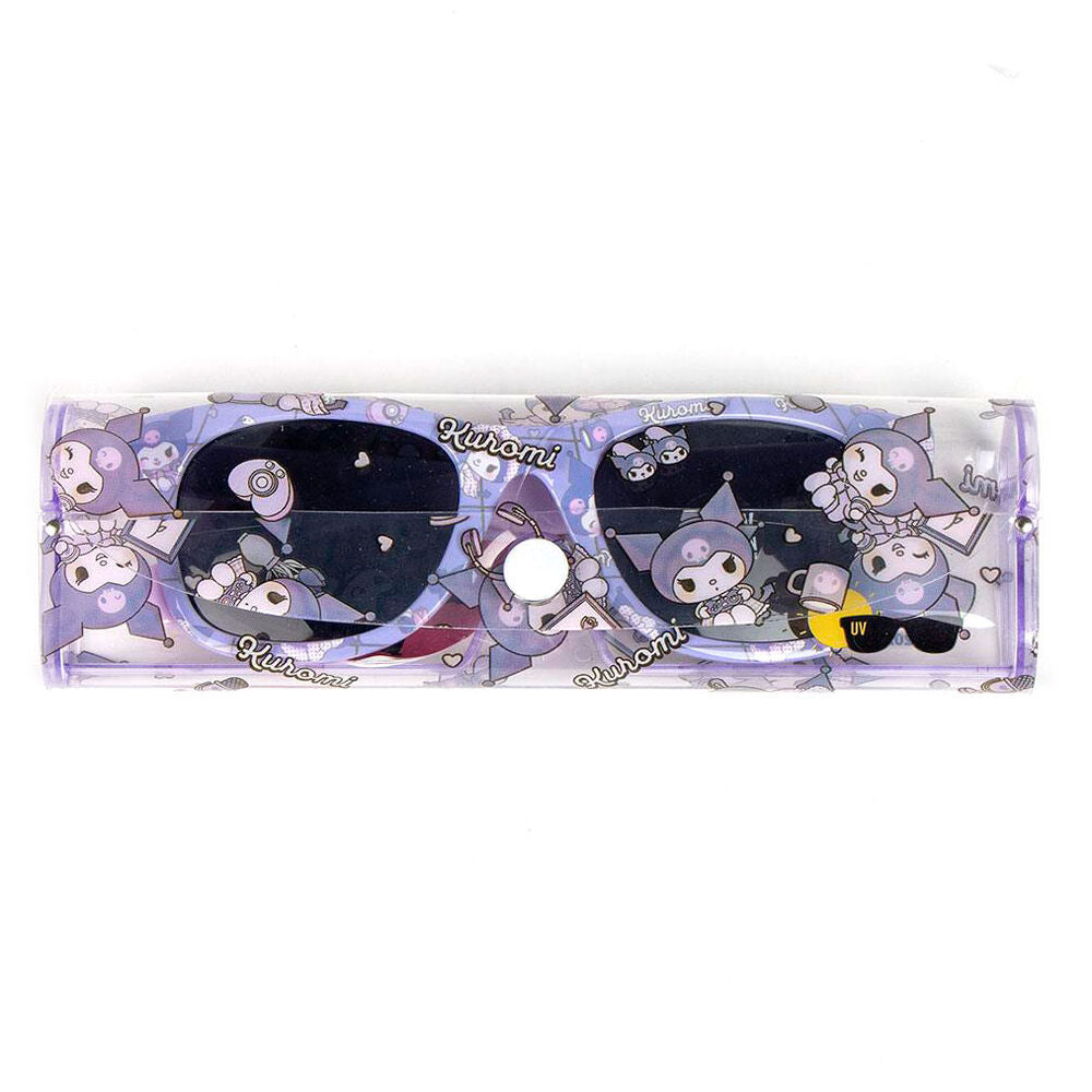 Image des lunettes Hello Kitty avec branches décorées de motifs colorés