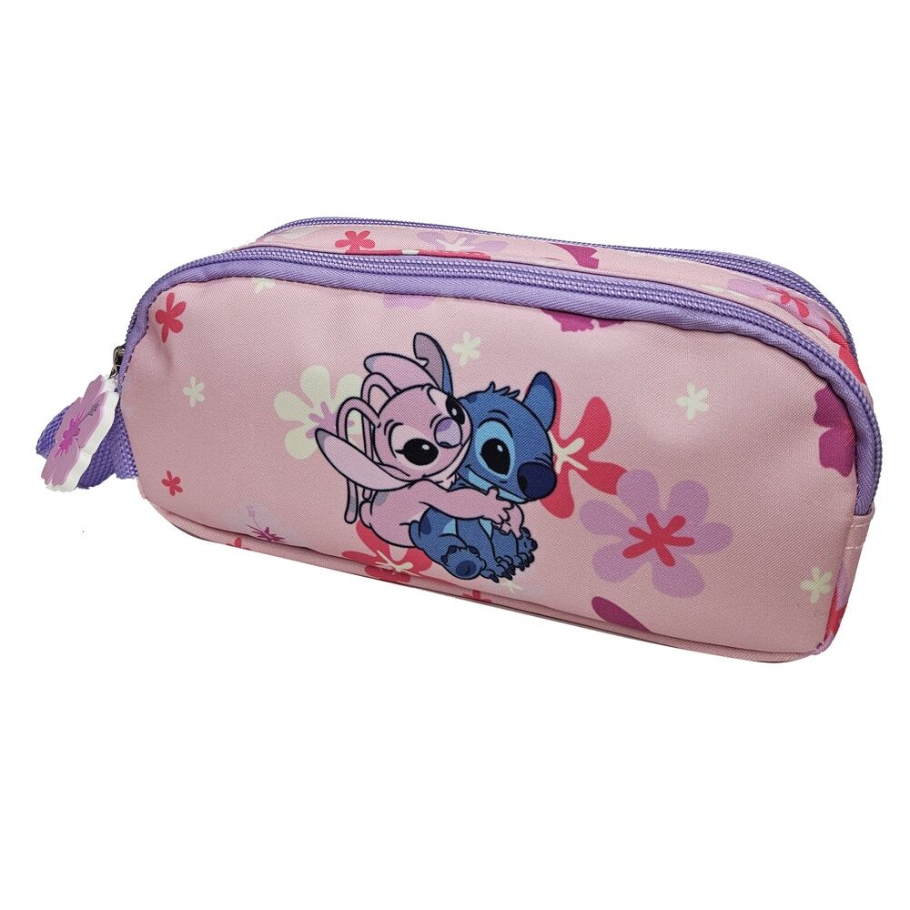 Intérieur de la trousse double Stitch & Angel MANENTI montrant les deux compartiments spacieux