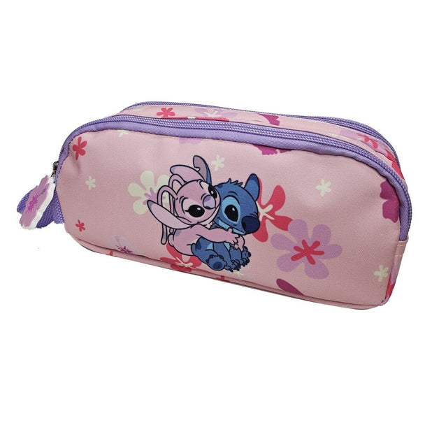 Intérieur de la trousse double Stitch & Angel MANENTI montrant les deux compartiments spacieux