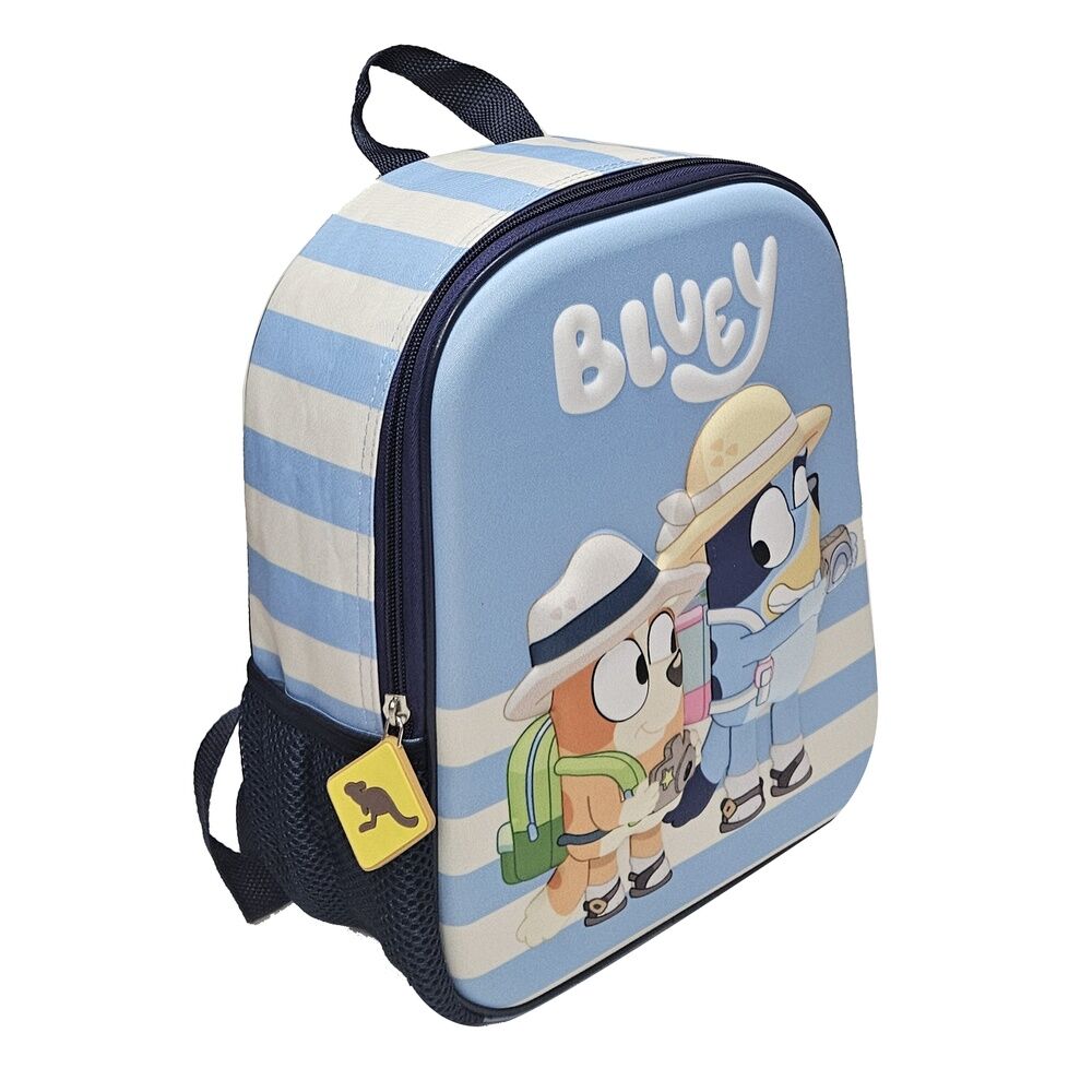 Sac à dos 3D Bluey Tourist MANENTI en vue avant montrant son design original et ses dimensions compactes