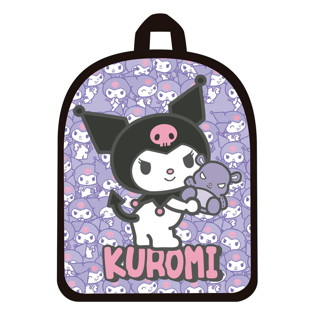 Sac à dos Hello Kitty et Kuromi de MANENTI, design adorable avec les personnages emblématiques de Sanrio, idéal pour les fans et un usage quotidien.