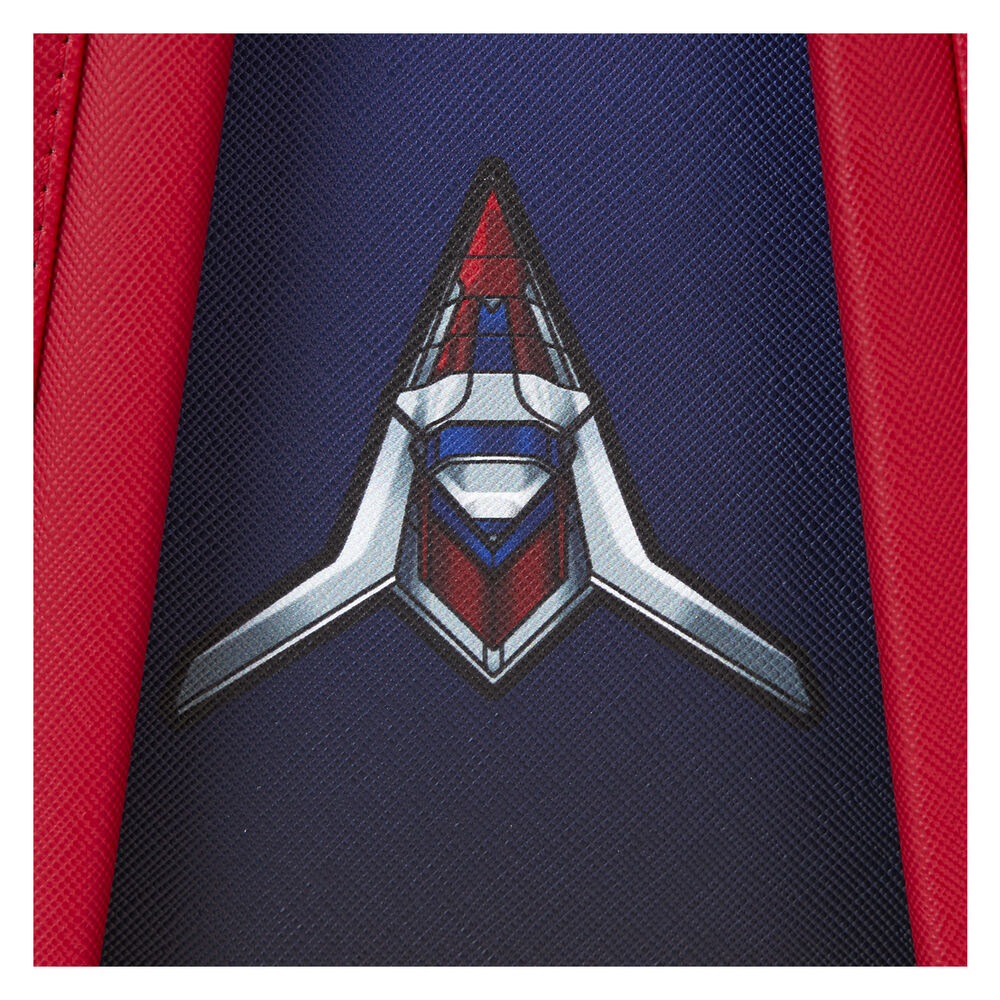 Sac à dos Captain America Loungefly posé montrant son design compact et élégant