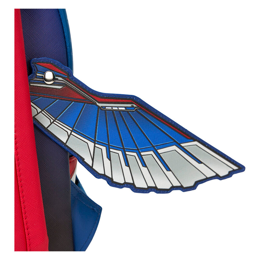 Image du sac à dos Marvel Loungefly Captain America Brave New World de profil