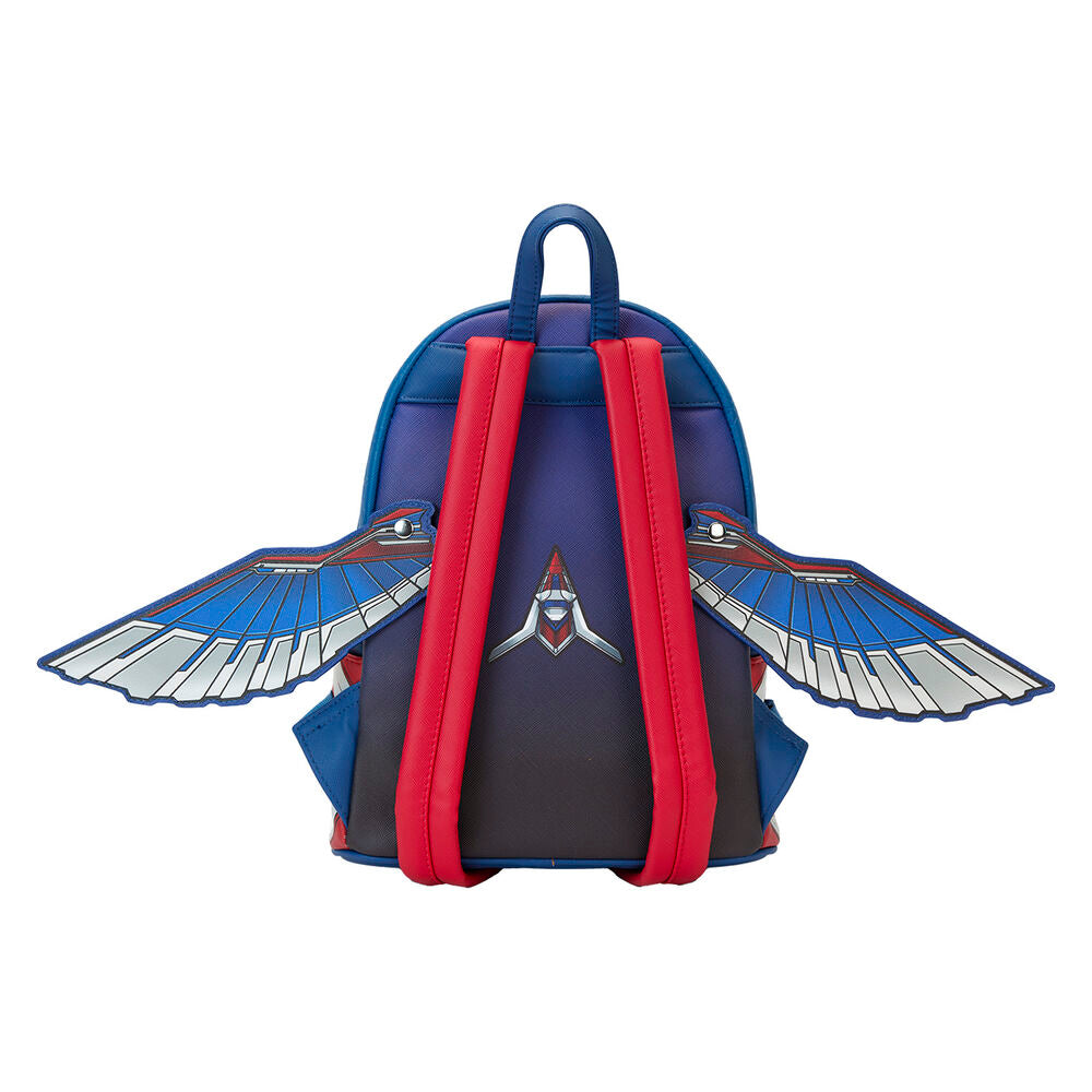 Photo des bretelles ajustables du sac à dos Marvel Captain America Loungefly