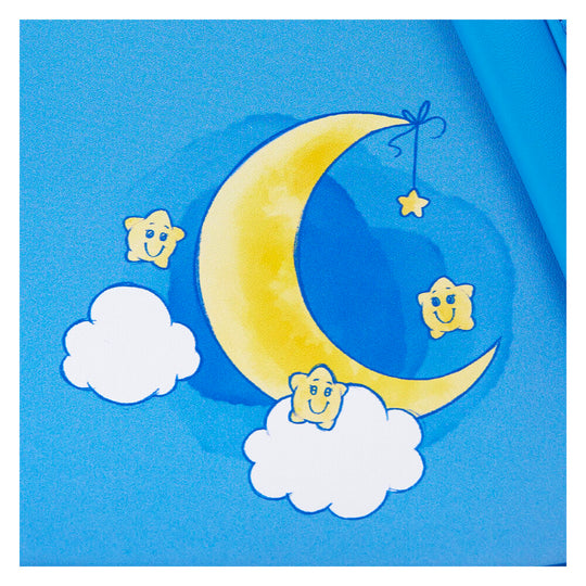 Détails embossés et appliqués sur le sac à dos Loungefly Care Bears Rainbow