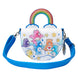 Intérieur du sac LOUNGEFLY Care Bears Rainbow avec doublure assortie et compartiments pratiques