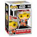 Vue de côté de la figurine Luke Skywalker Red 5 Funko POP avec détails précis et couleurs vives sur fond blanc