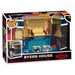 Vue latérale de la figurine Bitty POP Boxes Maison Byers Stranger Things montrant les dimensions compactes et le design soigné.