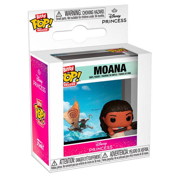 Figurine Funko Bitty POP Deluxe Disney Vaiana Moana en vinyle de 2,3 cm avec détails colorés
