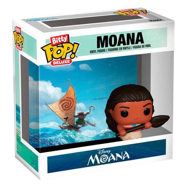 Boîtier d'exposition en acrylique transparent pour la figurine Funko Bitty POP Deluxe Vaiana Moana