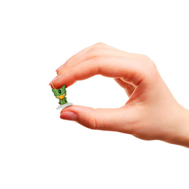 Blister de 4 figurines Bitty POP Dragon Ball Z avec Frieza en coffrets acryliques transparents, vue de face.