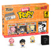 Gros plan sur une figurine Bitty POP Gohan de Dragon Ball Z dans son étui acrylique rigide avec socle détachable