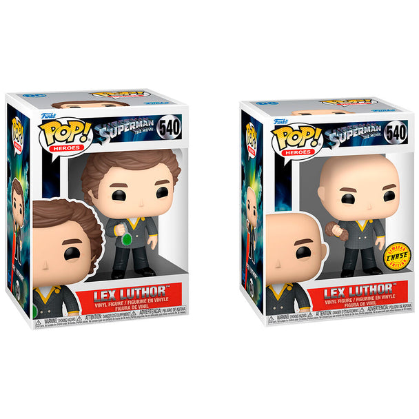 Figurine Funko POP Lex Luthor 1979 en vinyle, vue de face avec détails précis du costume