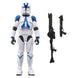 Figurine articulée Obi-Wan Kenobi Clone Trooper 9,5 cm vue de face avec casque blanc et bleu