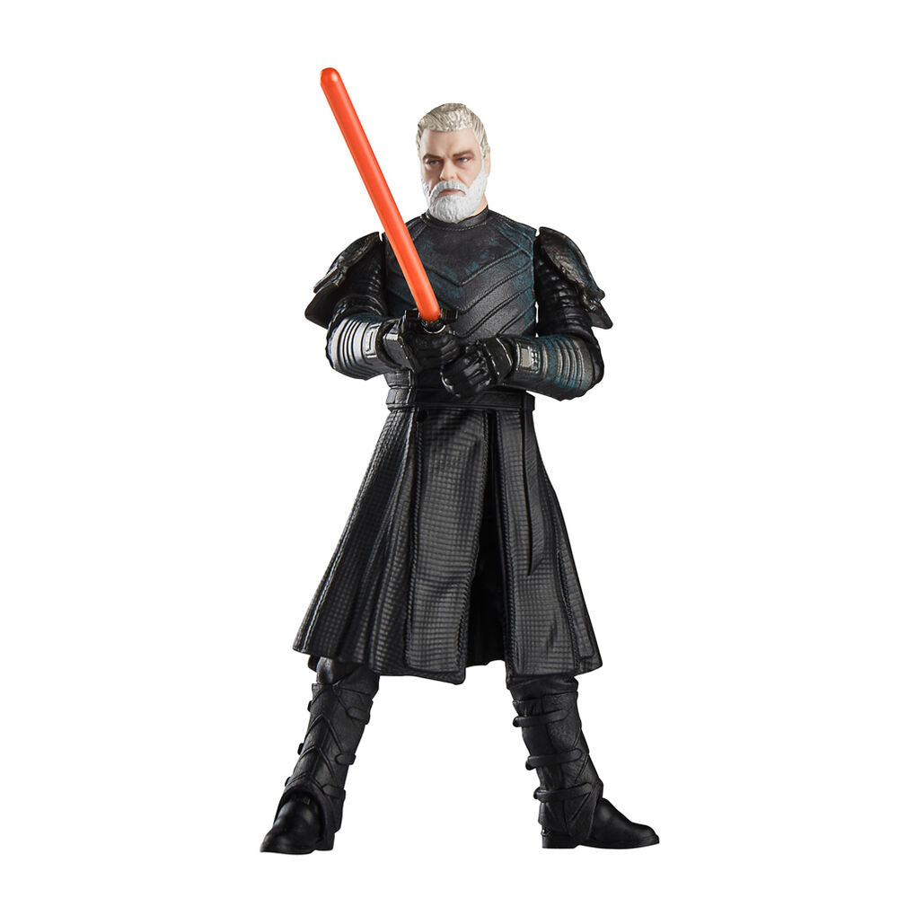 Figurine Ahsoka Baylan Skoll posée sur un fond neutre avec accessoires visibles