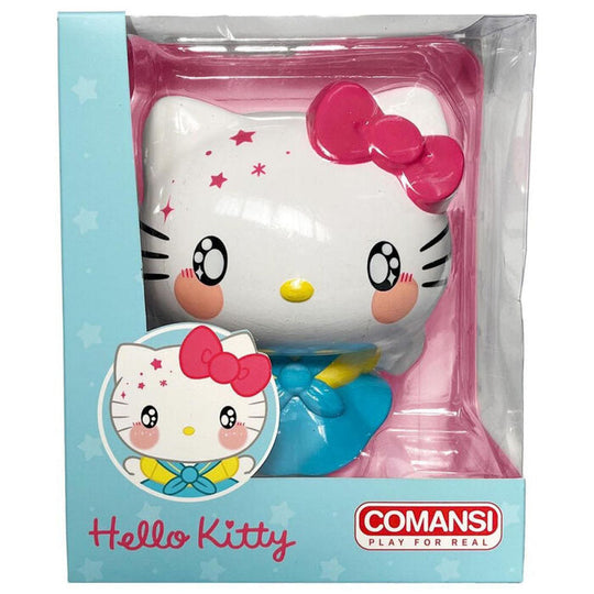 Vue latérale de la figurine Hello Kitty 16cm exposée sur fond blanc mettant en valeur sa forme