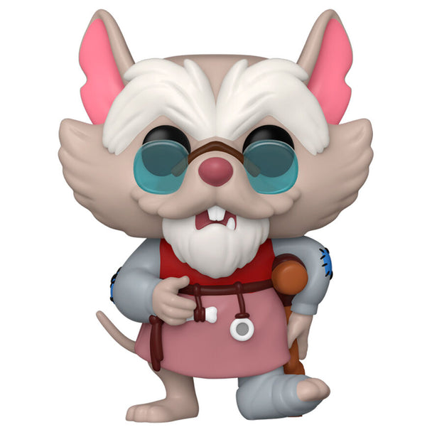 Figurine Funko POP Mr. Ages de The Secret of Nimh en vinyle de 9 cm avec boîte cadeau sur fond blanc