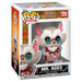 Vue rapprochée de la figurine Funko POP Mr. Ages montrant les détails de peinture et la boîte collector
