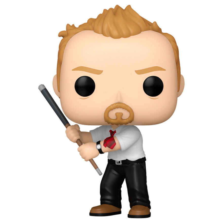 Présentation des 5 figurines exclusives Shaun of the Dead alignées avec la boîte d'origine