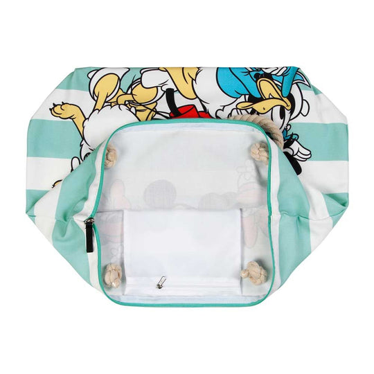 Poignées supérieures du sac de plage Disney Mickey Together KARACTERMANIA pour un port confortable à la main ou à l'épaule
