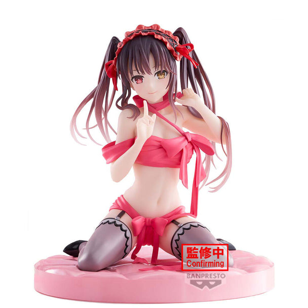 Figurine Kurumi Tokisaki Date a Live vue de face avec détails précis et couleurs vives