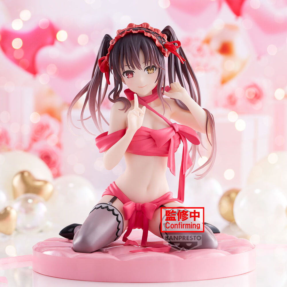 Profil gauche de la figurine Kurumi Tokisaki 12cm montrant la pose dynamique et le design soigné