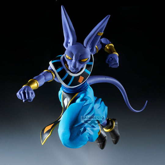 Profil latéral de la figurine Beerus 15cm BANPRESTO avec finition soignée