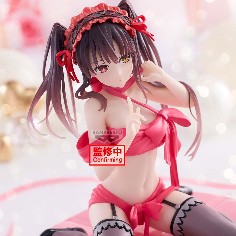 Vue arrière de la figurine Kurumi Tokisaki mettant en valeur la coiffure et les accessoires