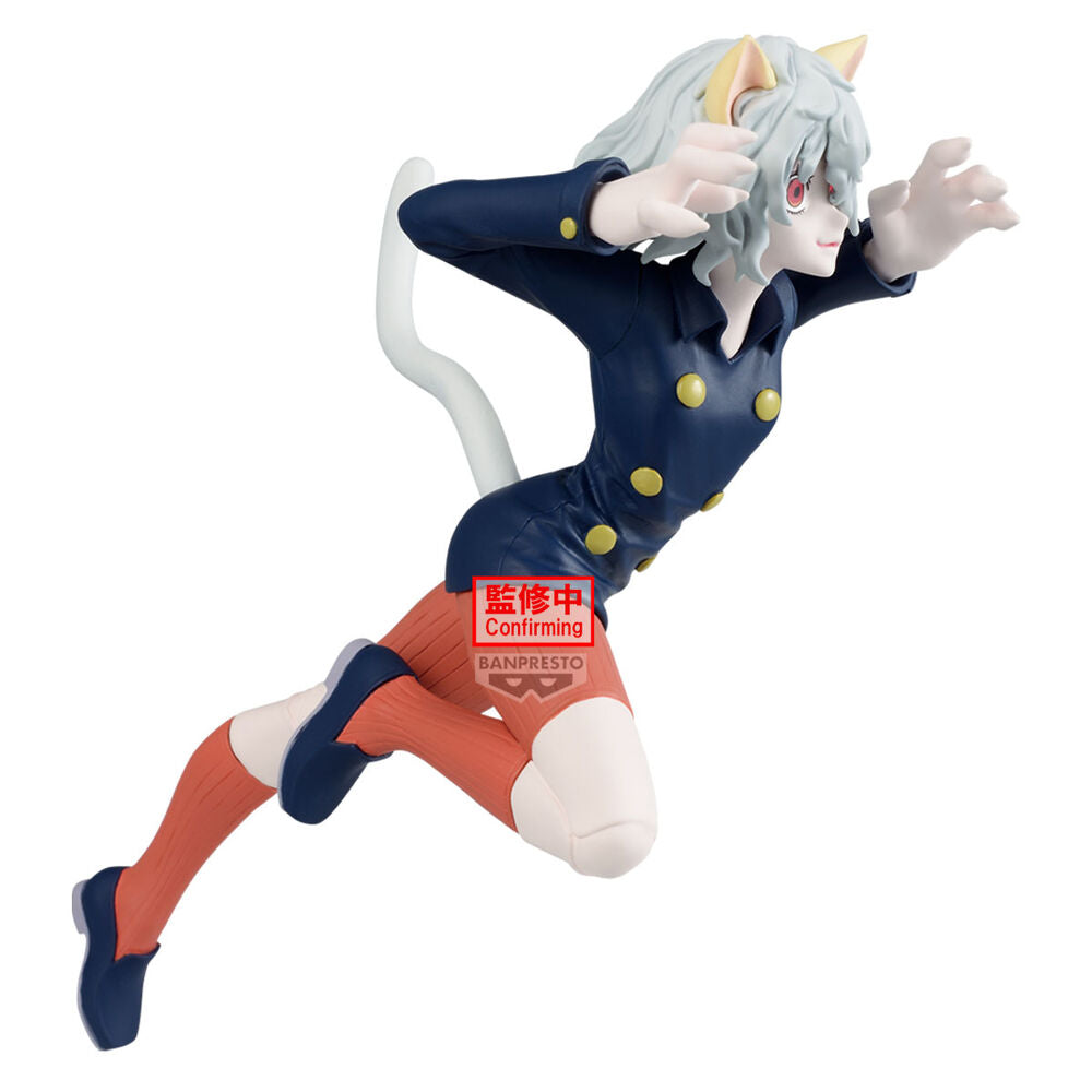 Vue latérale de la figurine Neferpitou Hunter x Hunter mettant en valeur sa posture dynamique