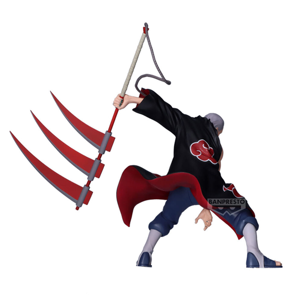 Vue arrière de la figurine Hidan Naruto Shippuden mettant en valeur les textures et couleurs