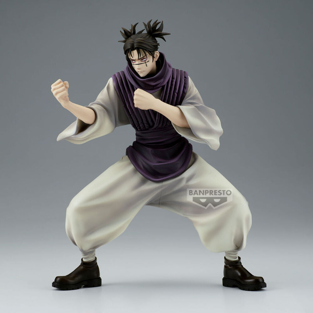Zoom sur le visage expressif de la figurine BANPRESTO Choso ver.A avec ses traits distinctifs
