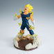 Vue latérale de la figurine Majin Vegeta avec ses couleurs et détails précis