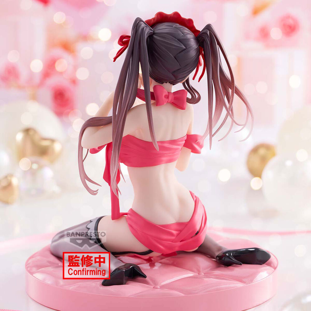Gros plan sur le visage expressif de Kurumi Tokisaki figurine BANPRESTO 12cm