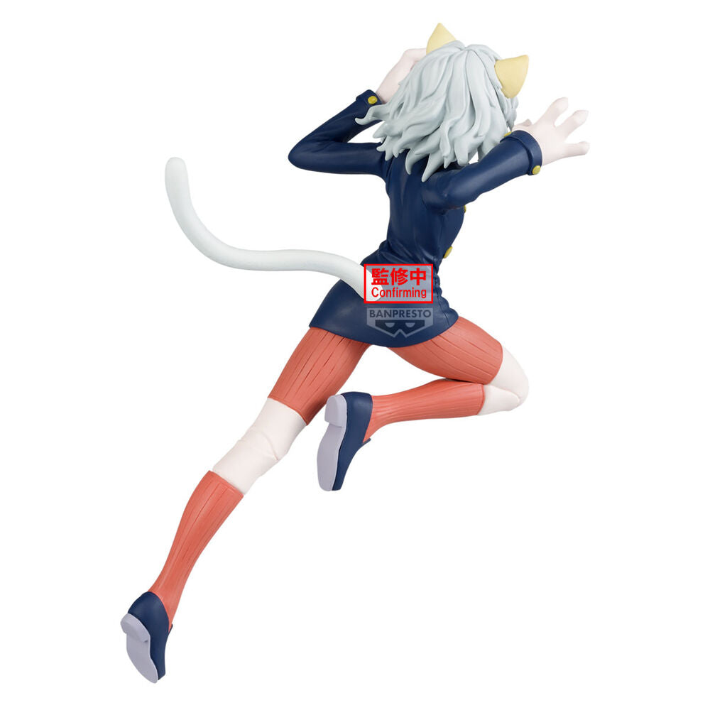 Photo de la figurine Neferpitou sur socle, exposée en collection avec éclairage optimal
