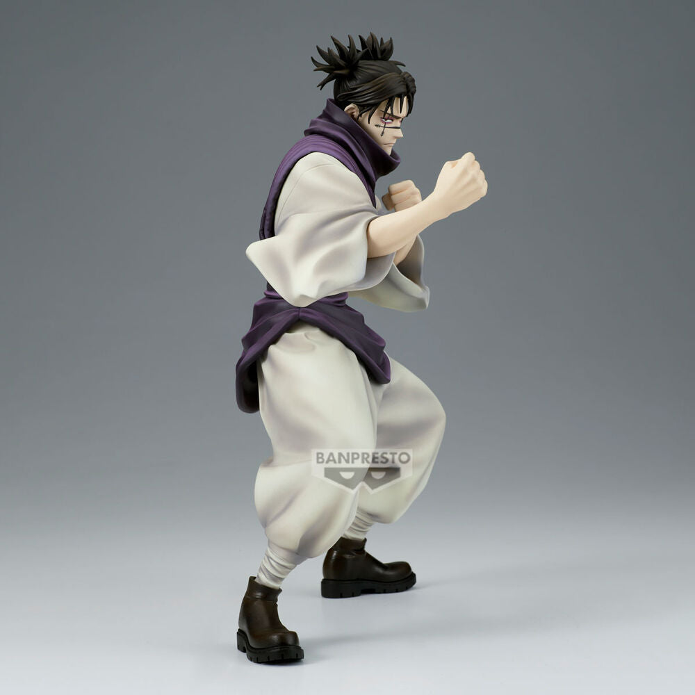 Vue arrière de la figurine Jujutsu Kaisen Choso mettant en valeur les textures et accessoires