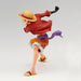 Vue rapprochée du visage expressif de la figurine Monkey D Luffy 21cm BANPRESTO