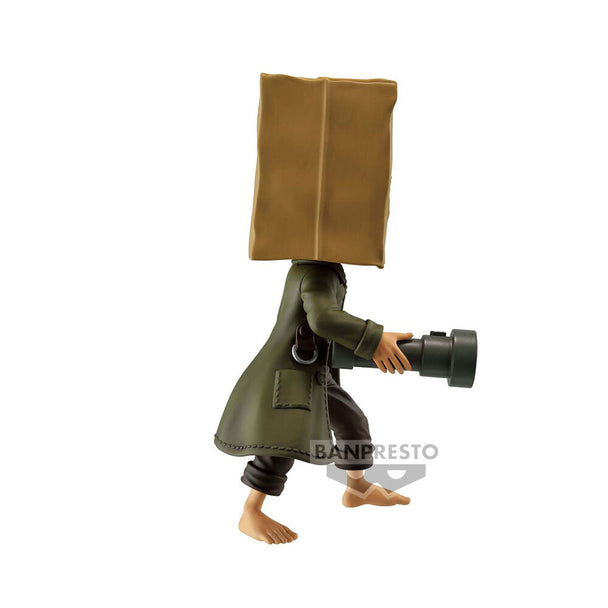 Figurine Mono de Little Nightmares en vue de face, détaillée et peinte avec soin