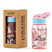 Bouteille d'eau Tritan 500ml Water Revolution avec design licorne coloré vue de face