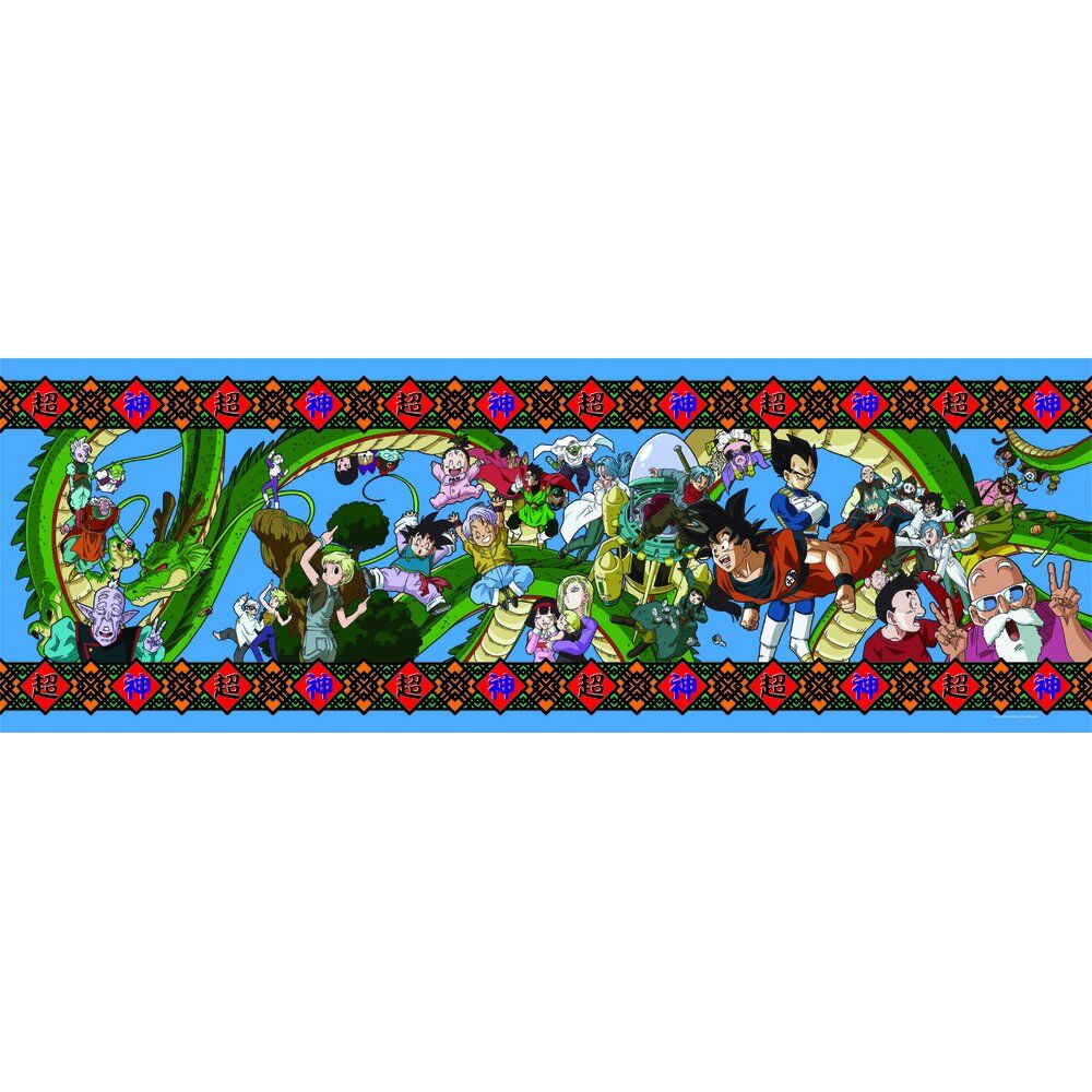 Boîte du puzzle Dragon Ball Panorama 1000 pièces avec visuel attractif et logo de la marque CLEMENTONI visible.