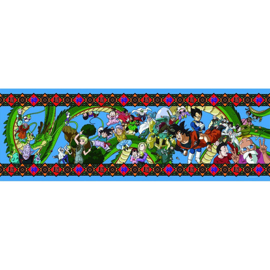 Boîte du puzzle Dragon Ball Panorama 1000 pièces avec visuel attractif et logo de la marque CLEMENTONI visible.