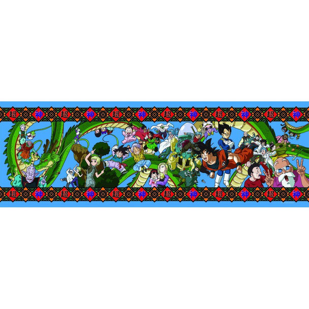 Boîte du puzzle Dragon Ball Panorama 1000 pièces avec visuel attractif et logo de la marque CLEMENTONI visible.