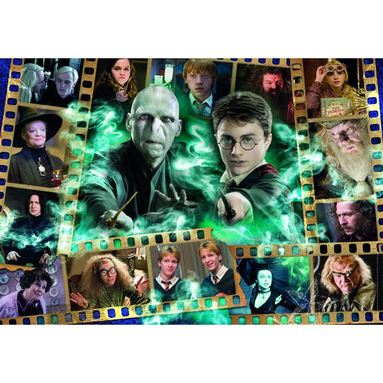 Boîte du puzzle Harry Potter 1000 pièces CLEMENTONI montrant la taille et le design du puzzle
