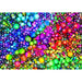 Image du puzzle Marbles 1000 pièces de CLEMENTONI montrant l'ensemble des pièces colorées avant assemblage