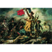 Puzzle CLEMENTONI 1000 pièces représentant le tableau Liberté guidant le peuple de Delacroix, en cours d'assemblage