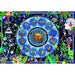 Puzzle CLEMENTONI 1000 pièces représentant une carte astrologique détaillée avec constellations et symboles célestes.