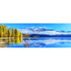 Puzzle Wanaka Golden Reflections assemblé montrant un panorama du lac aux reflets dorés avec une résolution nette et des couleurs vibrantes