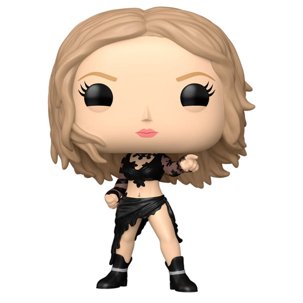 Figurine Funko POP de Britney Spears en tenue Stronger, 9cm, présentée dans une boîte cadeau colorée.