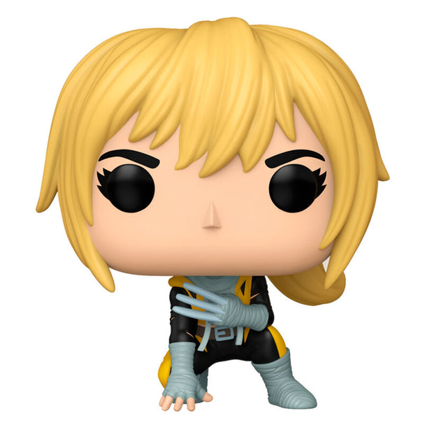 Figurine Funko POP Marvel Wolver-Gwen en vinyle de 9 cm avec détails colorés et boîte cadeau visible