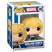 Vue rapprochée de la figurine Funko POP Wolver-Gwen Marvel montrant son design unique et sa boîte collector