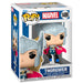 Vue rapprochée de la figurine Funko POP Thorgwen Marvel, détails précis et couleurs vives